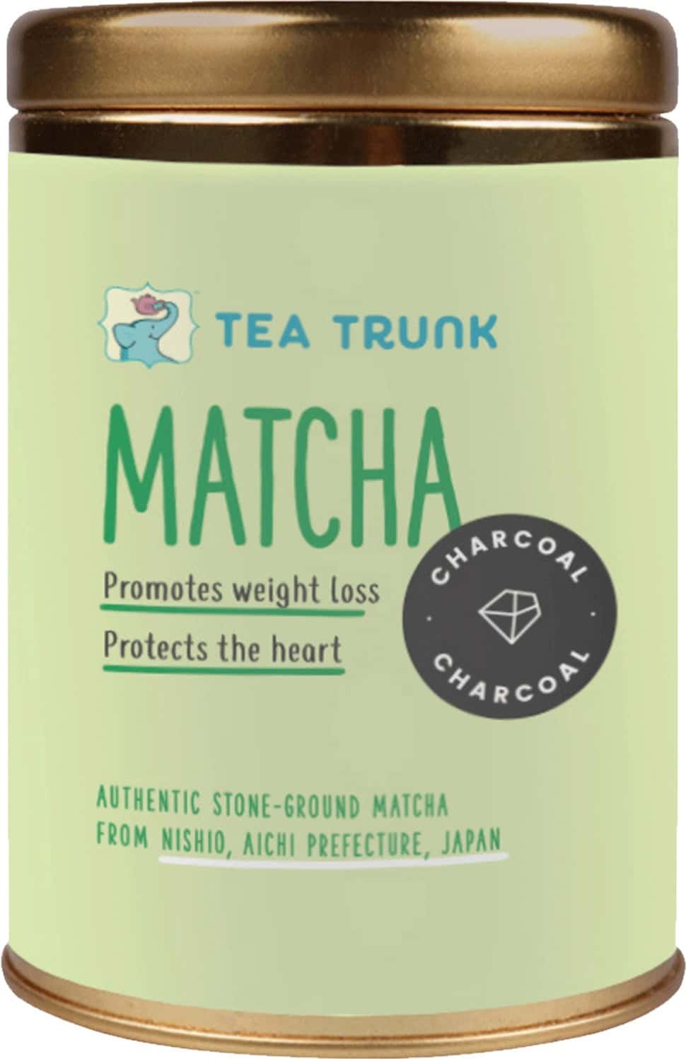 Tea Trunk Activated Charcoal Matcha - 30g Tin