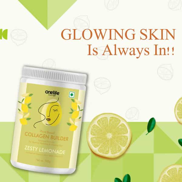 Onelife Plant Based Collagen Builder - Lemon 200 Gm