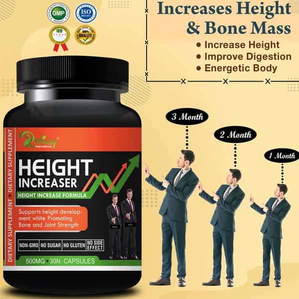 Height Improvement Capsules Increases Vitality | Energy | Relaxation | Strengthened (30 Capsules)