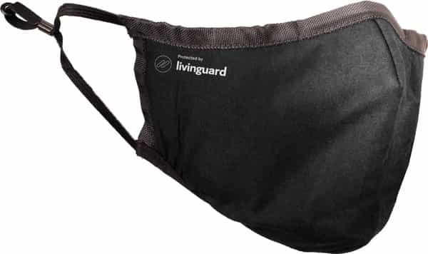 Livinguard Street Mask | 2 Layers |Non-Toxic & Safe |Cotton Face Mask | Medium - Black