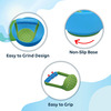 Luvlap Baby Food Grinding Cum Feeding Bowl Portable Masher Serving Bowl For - Green & Blue