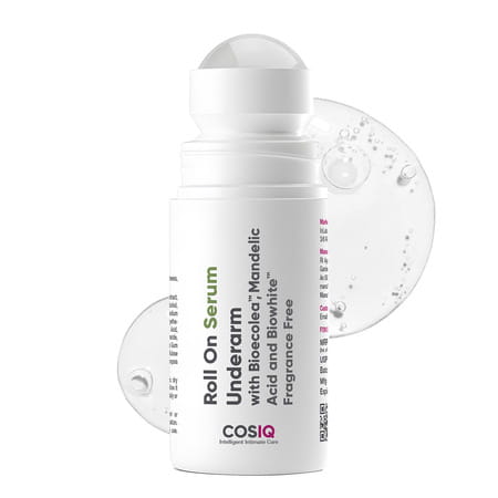 Cos-Iq Brightening Underarm Roll-On Serum - With Bioecolea | Mandelic Acid & Bio White | 40ml