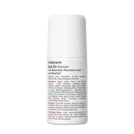 Cos-Iq Brightening Underarm Roll-On Serum - With Bioecolea | Mandelic Acid & Bio White | 40Ml