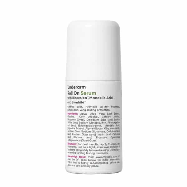 Cos-Iq Brightening Underarm Roll-On Serum - With Bioecolea | Mandelic Acid & Bio White | 40Ml