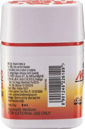 Emami Mentho Plus Headache Relief Balm Bottle Of 8 Ml