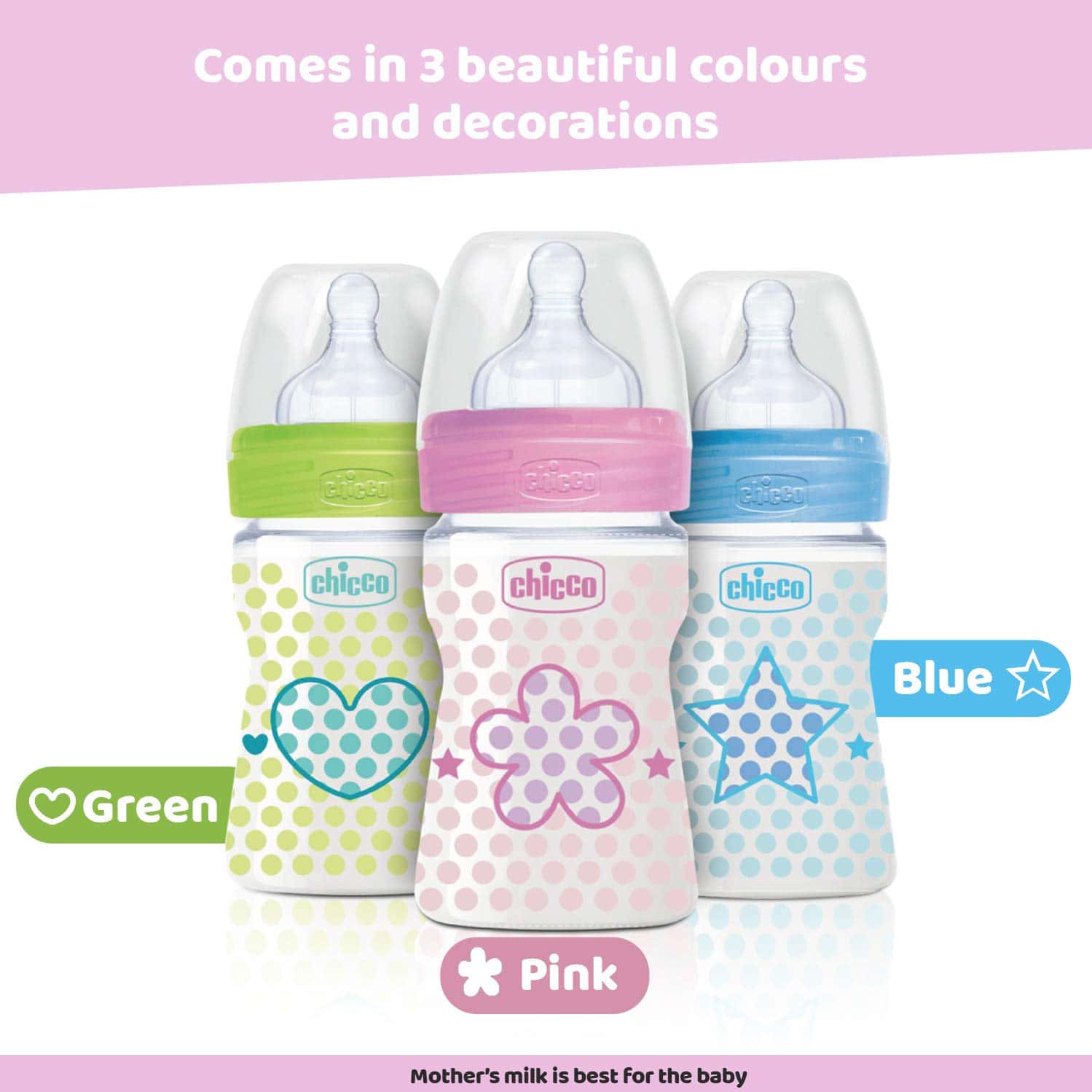 Buy CHICCO BIPACK WELLBEING 150 ML FEEDING BOTTLE, ADVANCED ANTI-COLIC ...