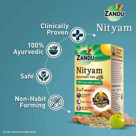 Zandu Nityam Ayurvedic Vati 30 Tablets