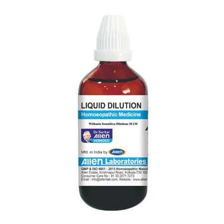Allen Laboratories Withania Somnifera Dilutions 30 Ch