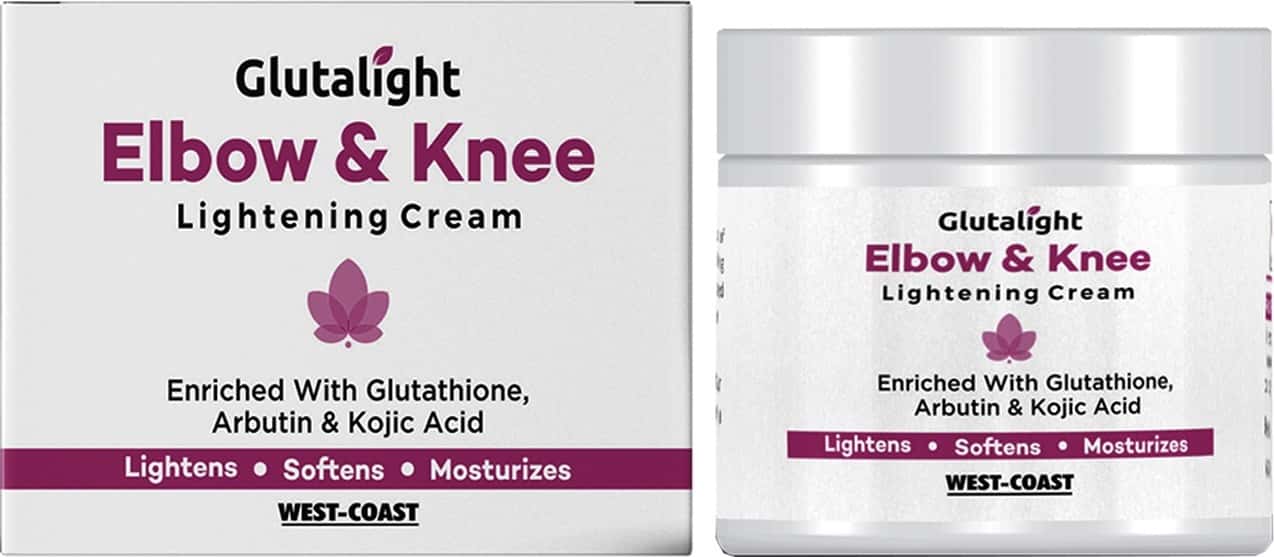 Glutalight Elbow & Knee Lightening Cream With Glutathione Arbutin & Kojic Acid - 50gm