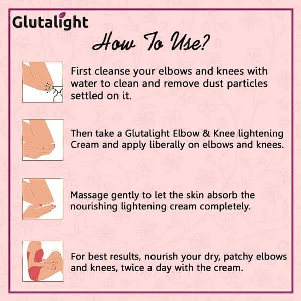 Glutalight Elbow & Knee Lightening Cream With Glutathione Arbutin & Kojic Acid - 50Gm