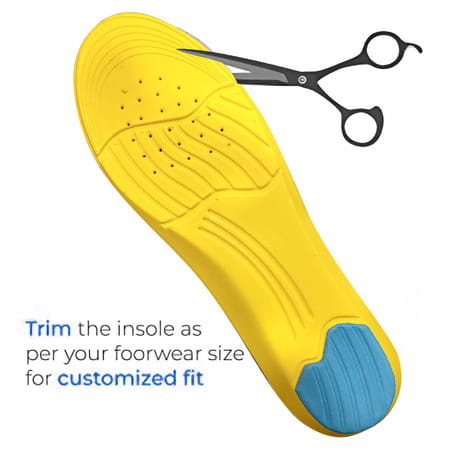 Dr Foot Gel Insoles Pair | All Day Comfort Shoe Inserts With Dual Gel Technology - 1 Pair (Unisex)