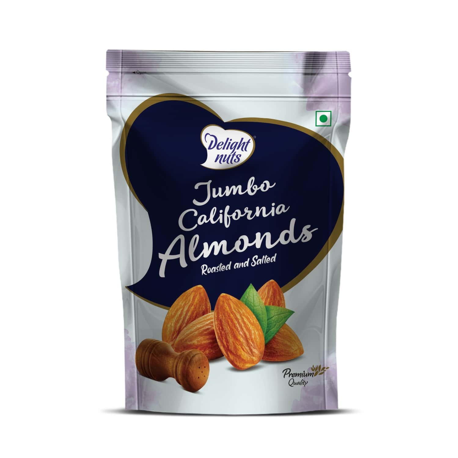 Delight Nuts Jumbo California Almonds Roasted And Salted 150gm