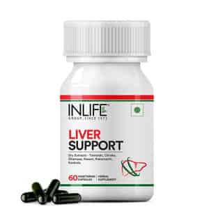 Inlife Liver Care/cleanse Support Active Formula & Detoxifier Ayurvedic Herbs 500 Mg - 60 Veg Caps