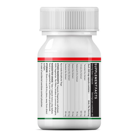 Inlife Liver Care/Cleanse Support Active Formula & Detoxifier Ayurvedic Herbs 500 Mg - 60 Veg Caps