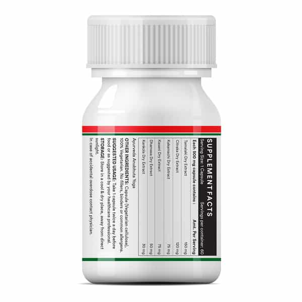 Inlife Liver Care/Cleanse Support Active Formula & Detoxifier Ayurvedic Herbs 500 Mg - 60 Veg Caps