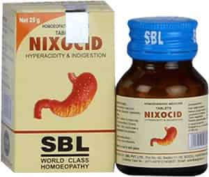 Sbl Nixocid Tablet Hyper Acidity And Indigestion Tablet 25
