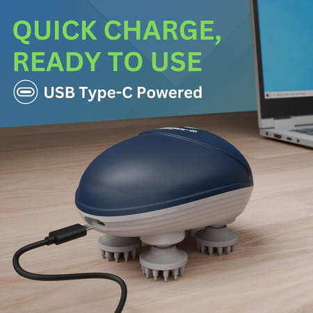 Medtech® Energize Electric Head Massager For Hair Growth, Muscle Relaxation & Stress Relief