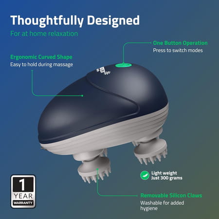 Medtech® Energize Electric Head Massager For Hair Growth, Muscle Relaxation & Stress Relief