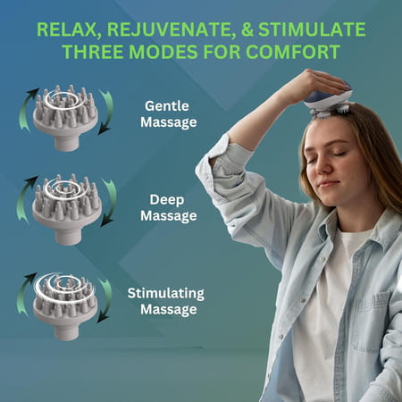 Medtech® Energize Electric Head Massager For Hair Growth, Muscle Relaxation & Stress Relief