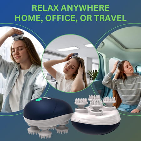 Medtech® Energize Electric Head Massager For Hair Growth, Muscle Relaxation & Stress Relief