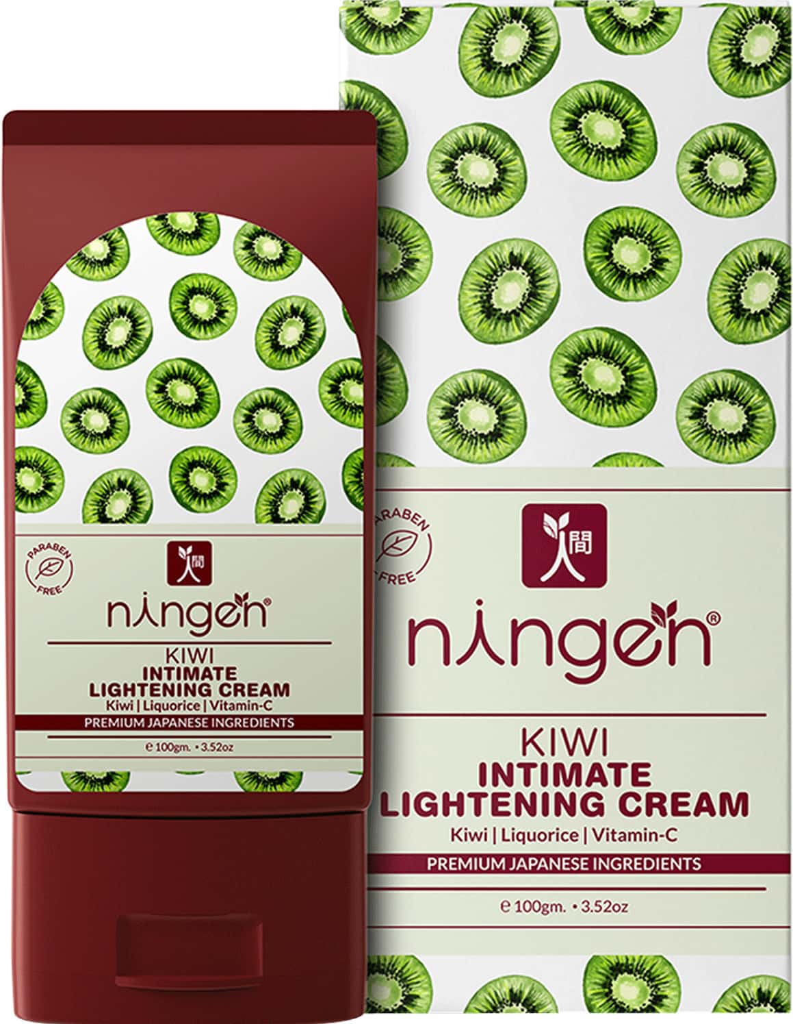 Ningen Kiwi Intimate Lightening Cream I Kiwi Liquorice And Vitamin C I For Intimate Areas I 100g