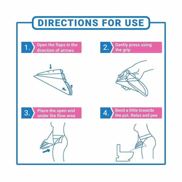 Sanfe Stand And Pee Disposable Female Urination Device For Women - 90 Funnels