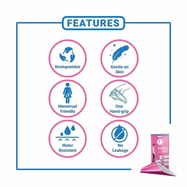 Sanfe Stand And Pee Disposable Female Urination Device For Women - 90 Funnels