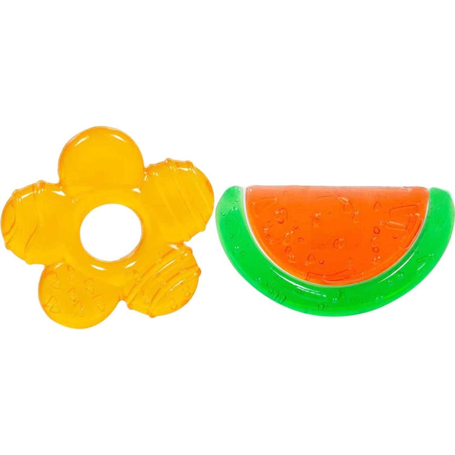 Meemee Multi-Textured Water Filled Teether (Pack Of 2) (Red/Green) Teether (Red-Green)