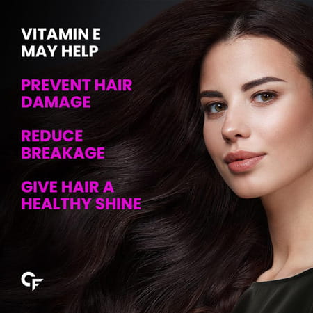 Carbamide Forte Vitamin E 600mg For Face Hair 100% Natural Vitamin E-60 Capsules