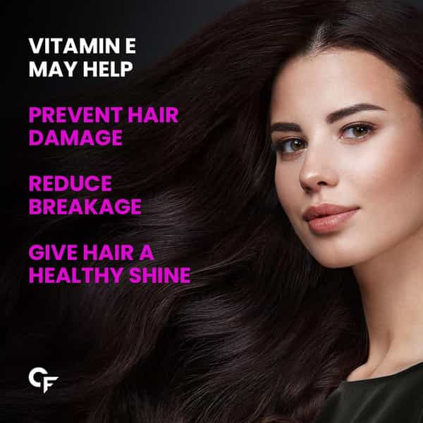 Carbamide Forte Vitamin E 600Mg For Face Hair 100% Natural Vitamin E-60 Capsules