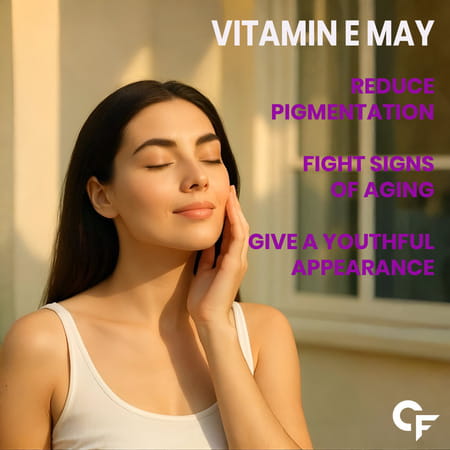 Carbamide Forte Vitamin E 600mg For Face Hair 100% Natural Vitamin E-60 Capsules
