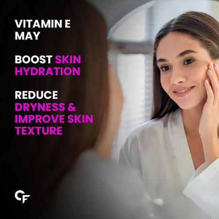 Carbamide Forte Vitamin E 600mg For Face Hair 100% Natural Vitamin E-60 Capsules