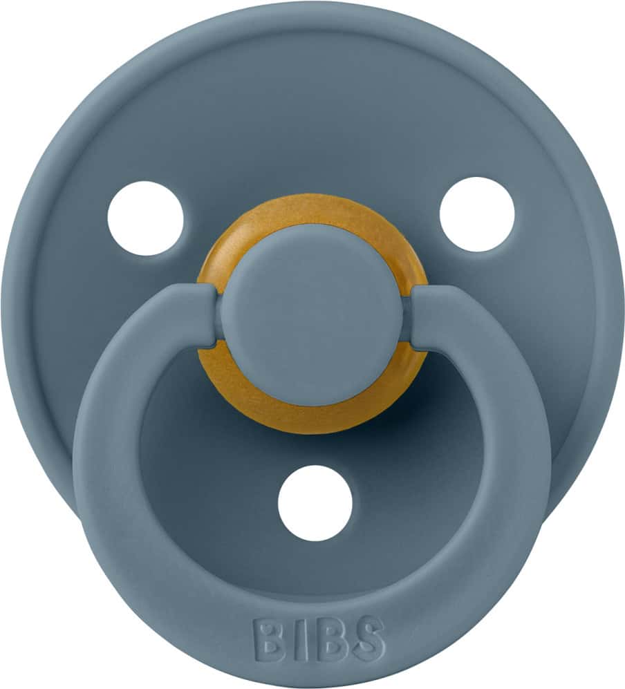 Bibs Pacifier Colour Latex Round Size 2 | Pack 1 Petrol - 6+M