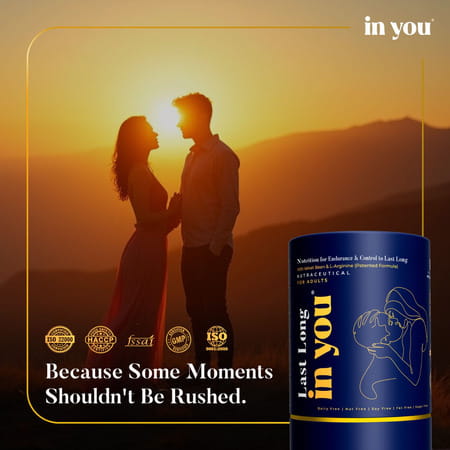 Last Long In You Mens Endurance & Energy Support With L-Arginine | Ashwagandha & Fenugreek Extract