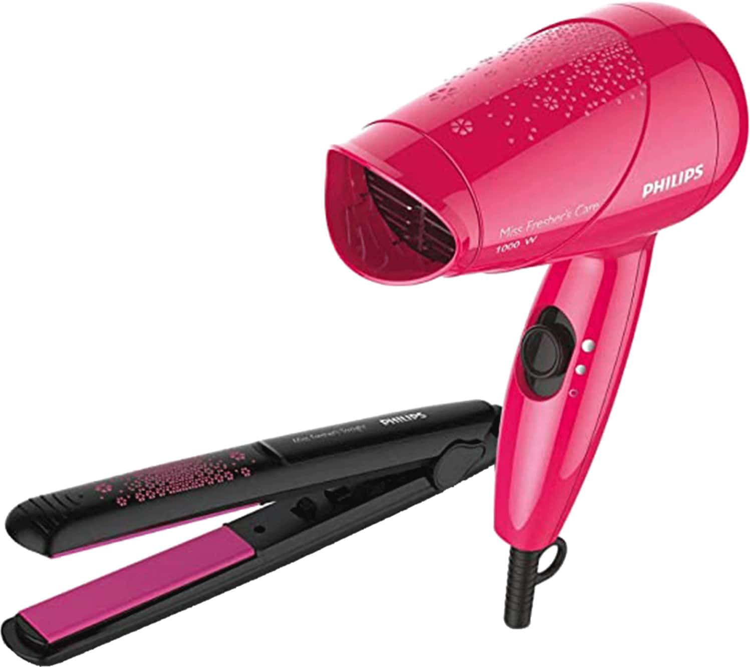Philips Miss Fresher'S Styling Kit With Straightener And Dryer (Hp8643/46)