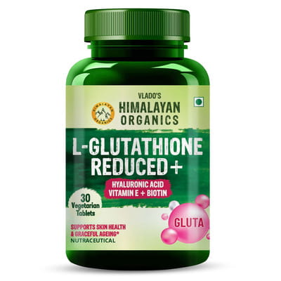 can i take glutathione and hyaluronic acid together Buy VLADO'S HIMALAYAN ORGANICS L-GLUTATHIONE REDUCED+ | HYALURONIC ACID  VITAMIN E + BIOTIN | VEG