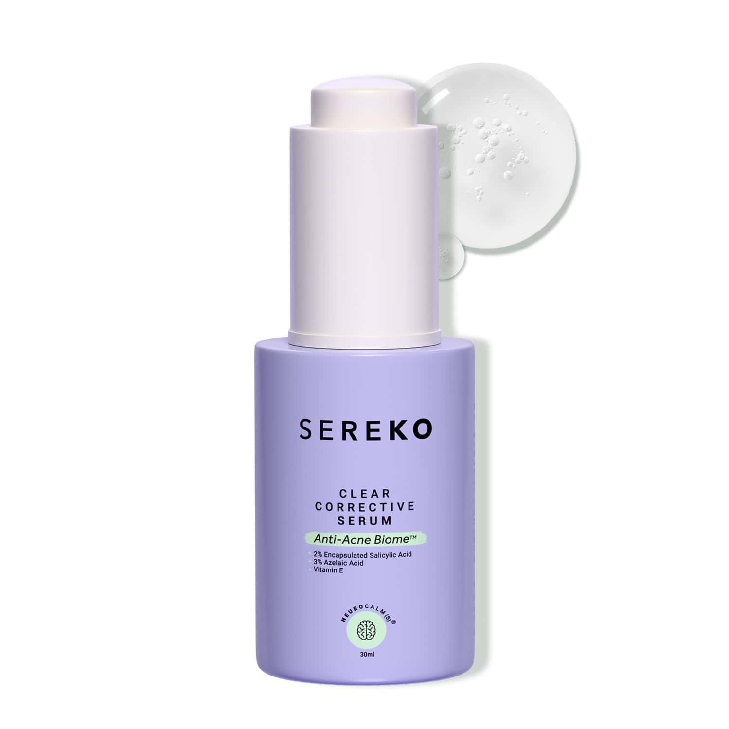 Sereko Clear Corrective Serum With 2% Salicylic Acid Bha For Active Acne Reducing Sebum 30 Ml