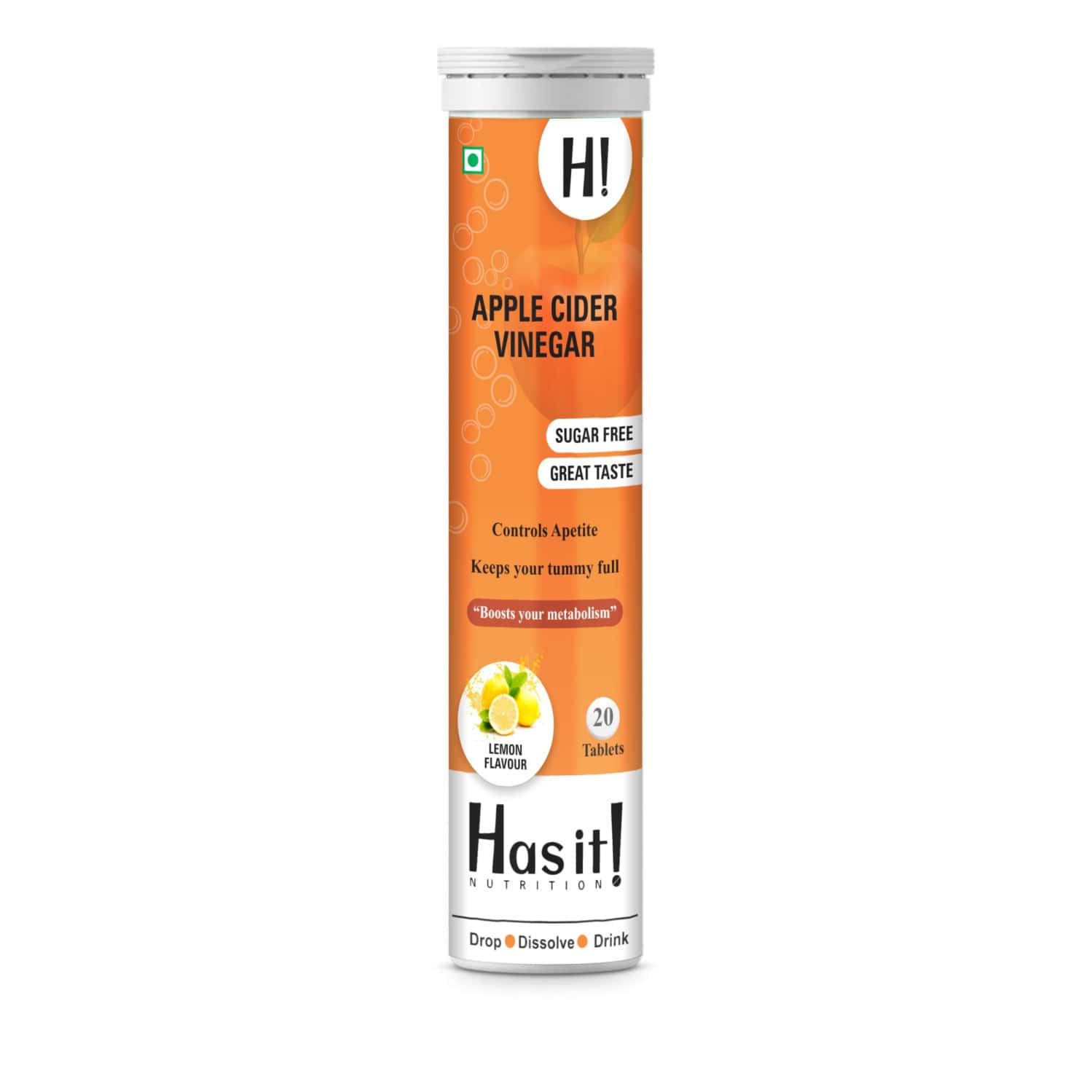 Has It Apple Cider Vinegar | Effervescent Tablets | Pack Of 20 Tablets