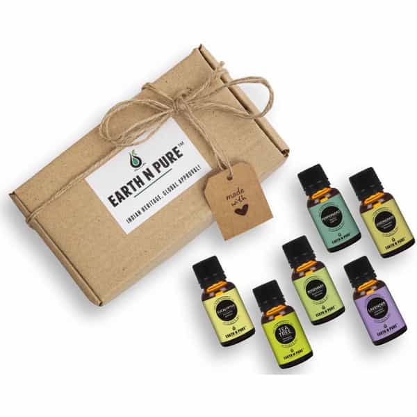 Earth N Pure Tea Tree Lavender Eucalyptus Peppermint & Lemongrass Pack Of 5 (75 Ml)