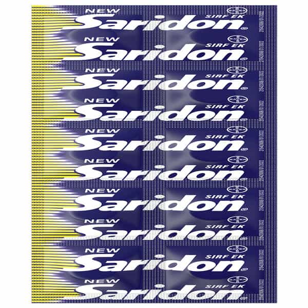 New Saridon Strip Of 10 Tablets