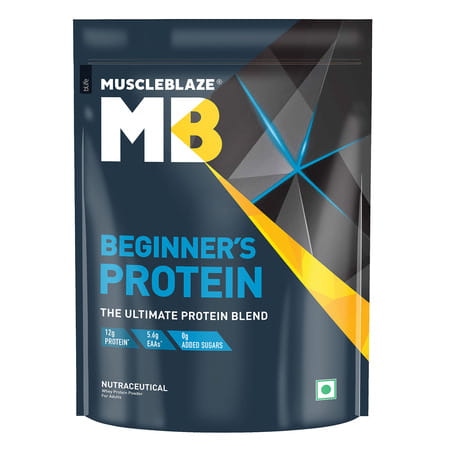 Muscleblaze Beginner'S Whey Protein Powder | Chocolate | 12g Protein Per Scoop | 500 Gm