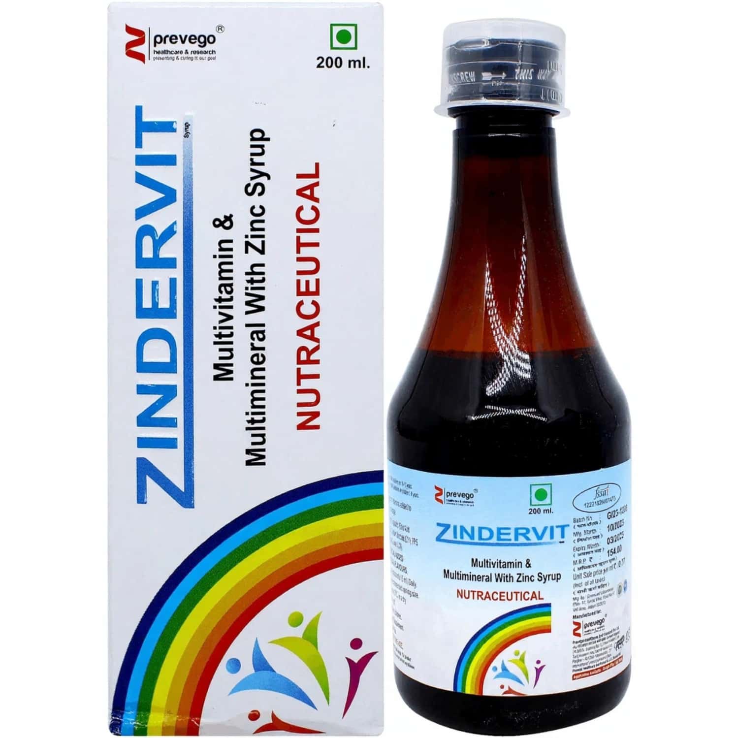 Prevego Zindervit Syrup (200ml)