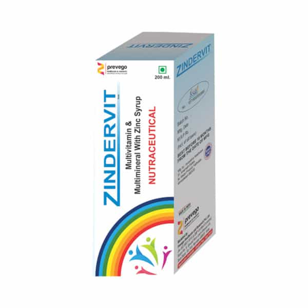 Prevego Zindervit Syrup (200Ml)