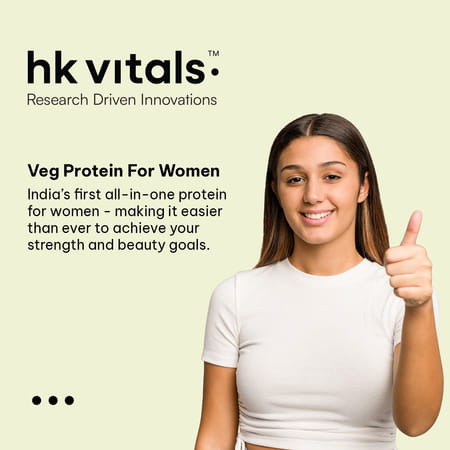 Hk Vitals Protein For Women (Chocolate | 500g) | Vegetarian Protein With Soy | Whey