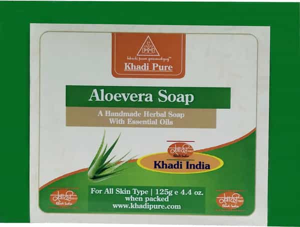 Khadi Pure Herbal Aloevera Soap - 125G ( Set Of 2)