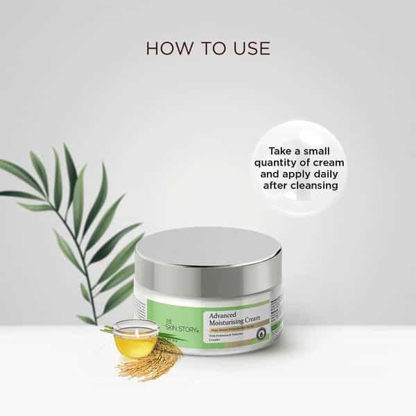 The Skin Story Lightweight Advanced Moisturizing Cream With Vit E Repairs Nourishes Damaged Skin 50G