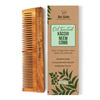Nat Habit Kacchi Neem Comb | Wooden Comb For Hair Growth | Hairfall | Dandruff Control (Dual Tooth)