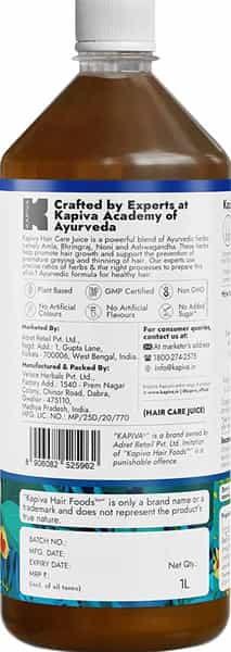 Kapiva Hair Care Juice (2L)|For Hair Growth & Hair Fall Control|100% Ayurvedic|Super Saver Pack Of 2