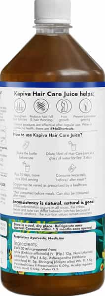 Kapiva Hair Care Juice (2L)|For Hair Growth & Hair Fall Control|100% Ayurvedic|Super Saver Pack Of 2