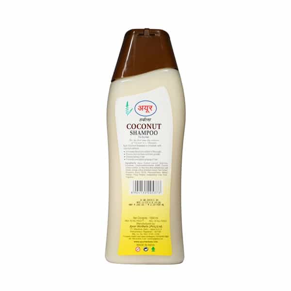 Ayur Herbals Coconut Shampoo With Orange I For Hair Growth & Blood Circulation I Pack 1- 500Ml